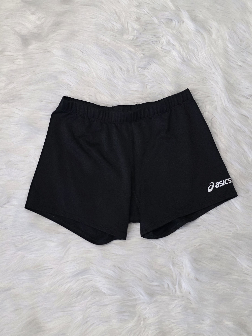 Asics Women's Black Athletic Running Shorts with Logo